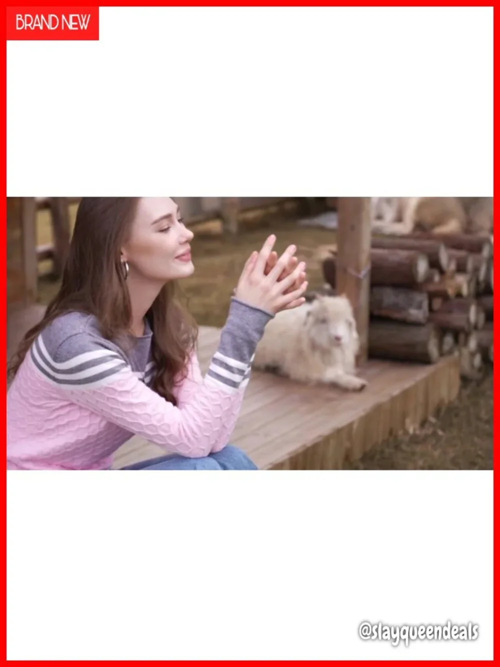 Colorblock Striped Lightweight Crewneck Pullover Sweater